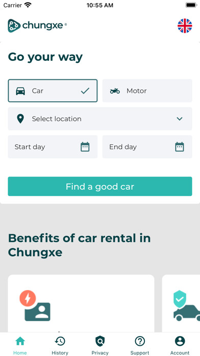 Emulate iPhone app ChungXe using MyAndroid