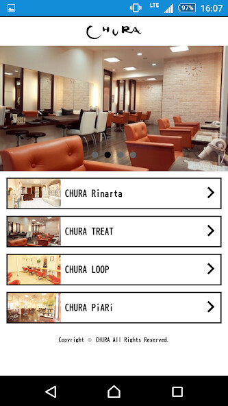 Run android online APK 美容室・ヘアサロン CHURA (チュラ) 公式アプリ from MyAndroid or emulate 美容室・ヘアサロン CHURA (チュラ) 公式アプリ using MyAndroid Run android online APK 美容室・ヘアサロン CHURA (チュラ) 公式アプリ from MyAndroid or emulate 美容室・ヘアサロン CHURA (チュラ) 公式アプリ using MyAndroid