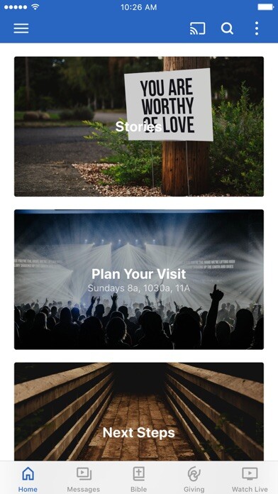 Emulate iPhone app Church 3TwentyOne using MyAndroid Emulate iPhone app Church 3TwentyOne using MyAndroid