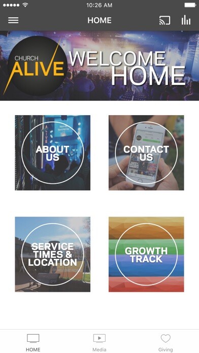 Emulate iPhone app Church Alive NJ using MyAndroid Emulate iPhone app Church Alive NJ using MyAndroid