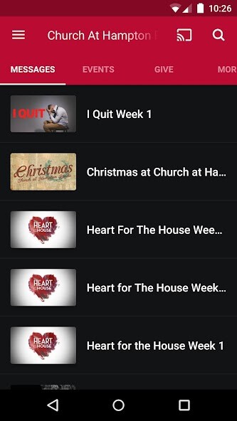 Emulate iPhone app Church at Hampton Roads using MyAndroid Emulate iPhone app Church at Hampton Roads using MyAndroid