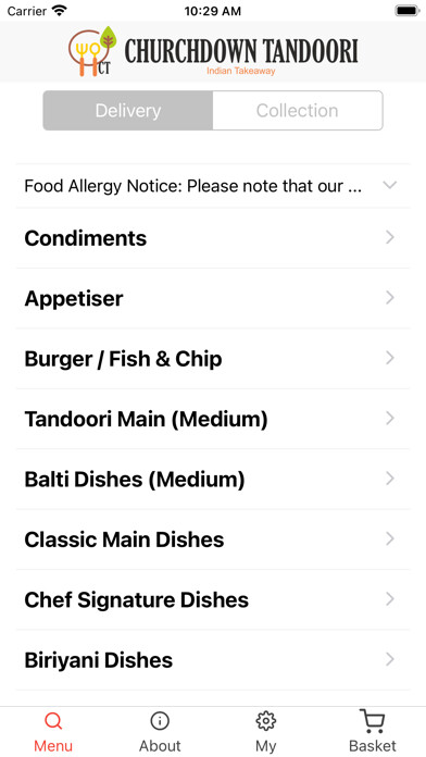 Emulate iPhone app Churchdown Tandoori using MyAndroid Emulate iPhone app Churchdown Tandoori using MyAndroid