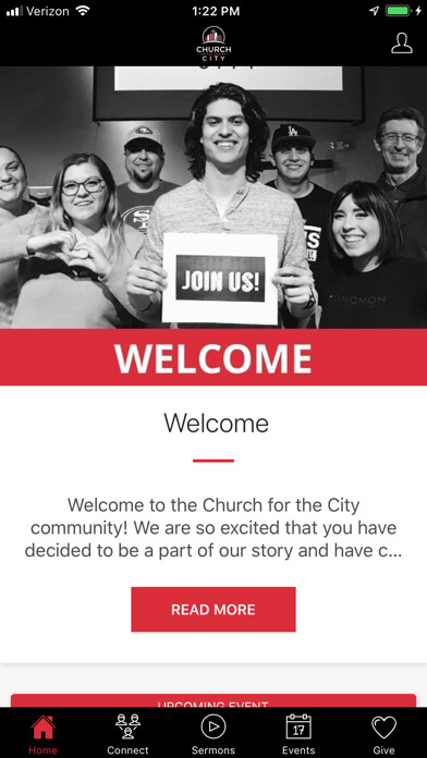 Emulate iPhone app Church for the City Yuma using MyAndroid