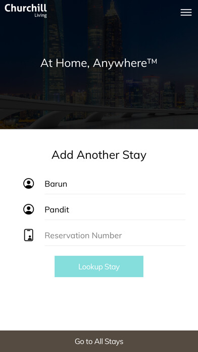 Emulate iPhone app Churchill Living Concierge using MyAndroid