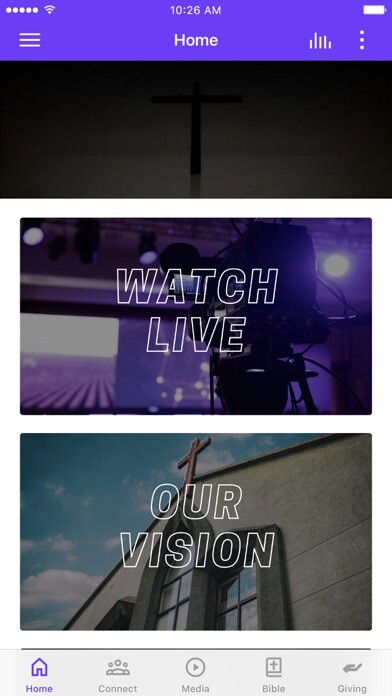 Emulate iPhone app Church of the Valley AV using MyAndroid