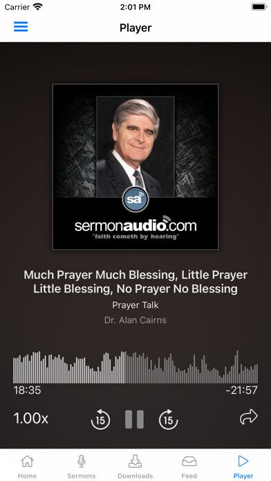 Emulate iPhone app ChurchOne by SermonAudio using MyAndroid