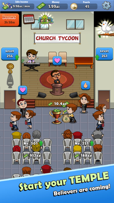 Emulate iPhone app Church Tycoon using MyAndroid Emulate iPhone app Church Tycoon using MyAndroid