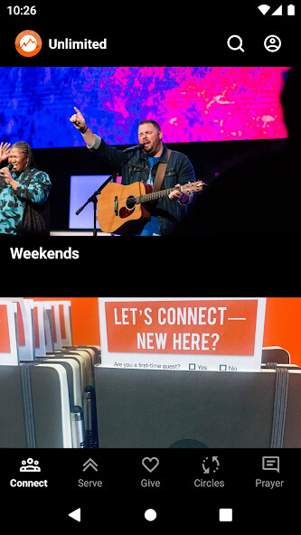 Emulate iPhone app Church Unlimited Alabama using MyAndroid Emulate iPhone app Church Unlimited Alabama using MyAndroid
