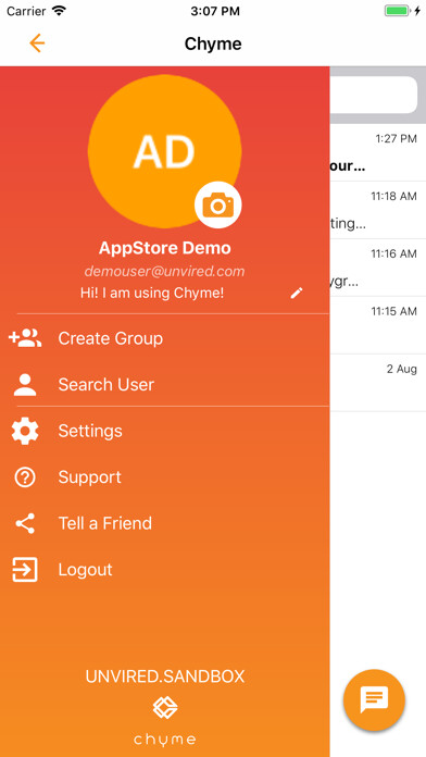 Emulate iPhone app Chyme using MyAndroid Emulate iPhone app Chyme using MyAndroid