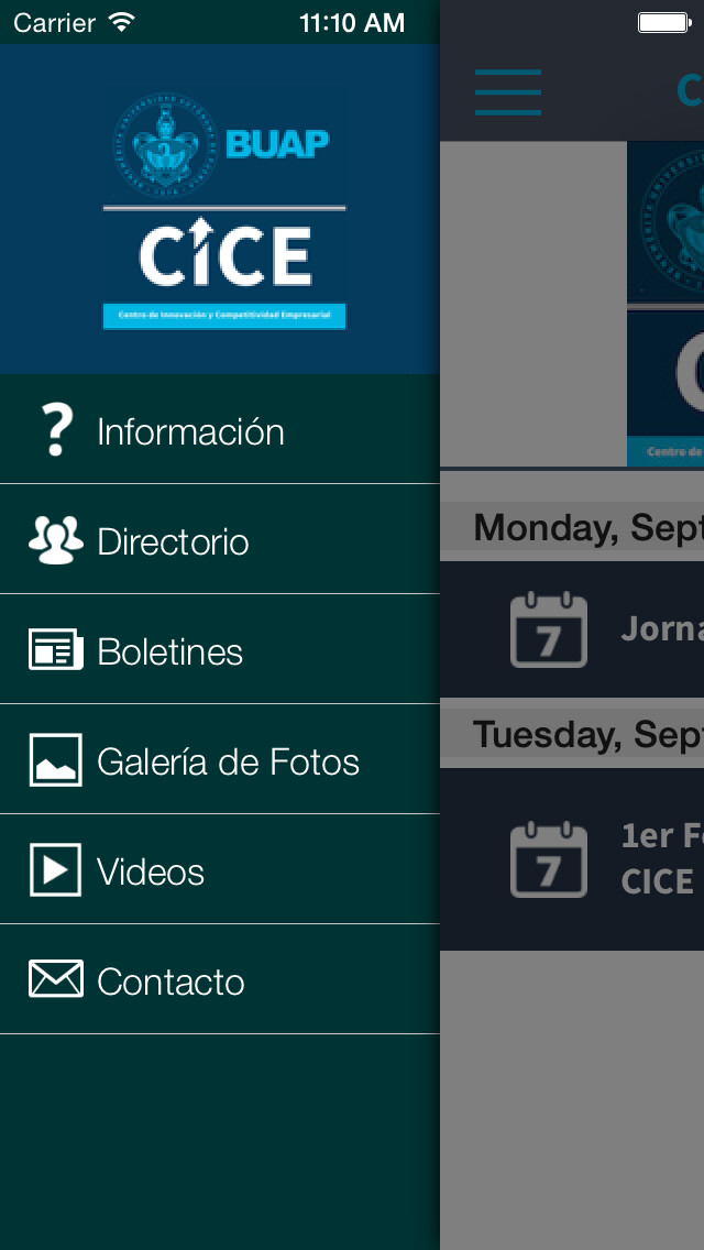 Emulate iPhone app CICE-BUAP using MyAndroid Emulate iPhone app CICE-BUAP using MyAndroid