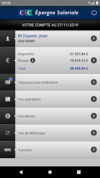 Run android online APK CIC Epargne Salariale from MyAndroid or emulate CIC Epargne Salariale using MyAndroid Run android online APK CIC Epargne Salariale from MyAndroid or emulate CIC Epargne Salariale using MyAndroid
