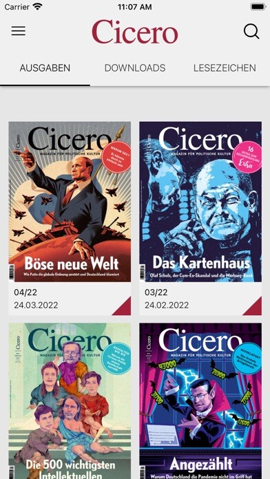 Emulate iPhone app Cicero Magazin using MyAndroid Emulate iPhone app Cicero Magazin using MyAndroid