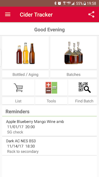 Run android online APK Cider / Wine Tracker (Home Brew) from MyAndroid or emulate Cider / Wine Tracker (Home Brew) using MyAndroid