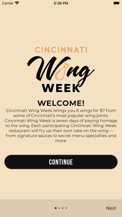 Emulate iPhone app Cincinnati Wing Week using MyAndroid Emulate iPhone app Cincinnati Wing Week using MyAndroid
