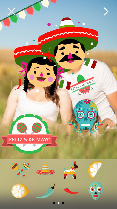 Emulate iPhone app Cinco de Mayo Fun Mexico Pride using MyAndroid