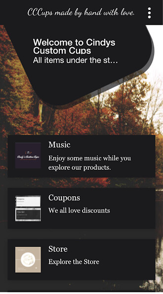 Run android online APK Cindys Custom Cups from MyAndroid or emulate Cindys Custom Cups using MyAndroid