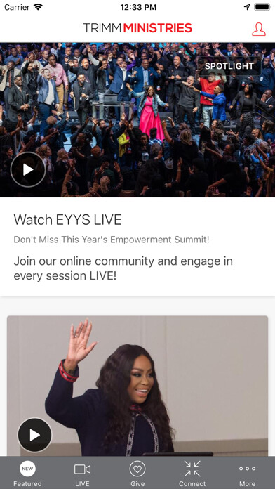 Emulate iPhone app Cindy Trimm Ministries using MyAndroid