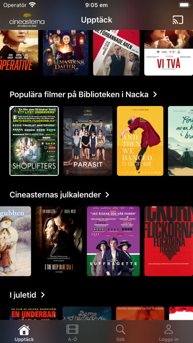 Emulate iPhone app Cineasterna using MyAndroid Emulate iPhone app Cineasterna using MyAndroid