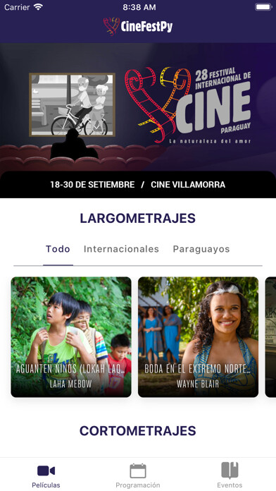 Emulate iPhone app CineFestPy using MyAndroid Emulate iPhone app CineFestPy using MyAndroid