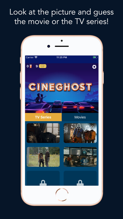 Emulate iPhone app CineGhost Movie Picture Trivia using MyAndroid Emulate iPhone app CineGhost Movie Picture Trivia using MyAndroid