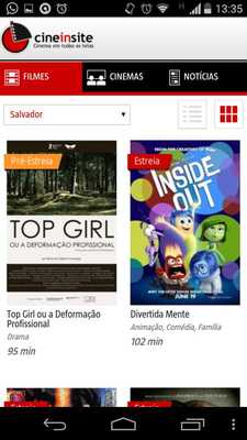 Emulate Android APK Cineinsite - A TARDE