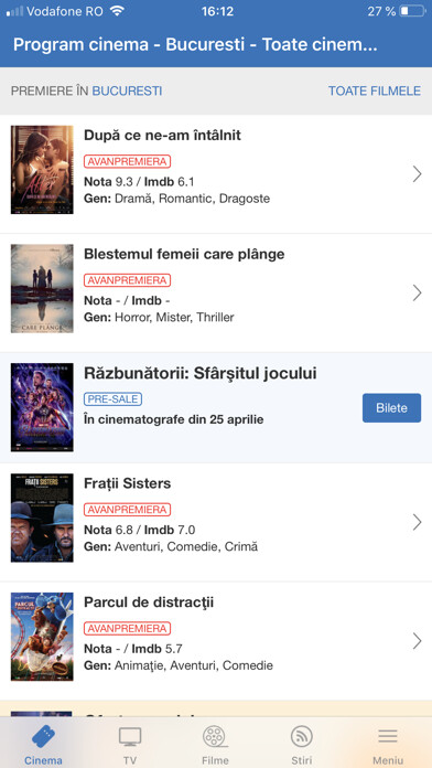 Emulate iPhone app Cinemagia Mobile using MyAndroid Emulate iPhone app Cinemagia Mobile using MyAndroid
