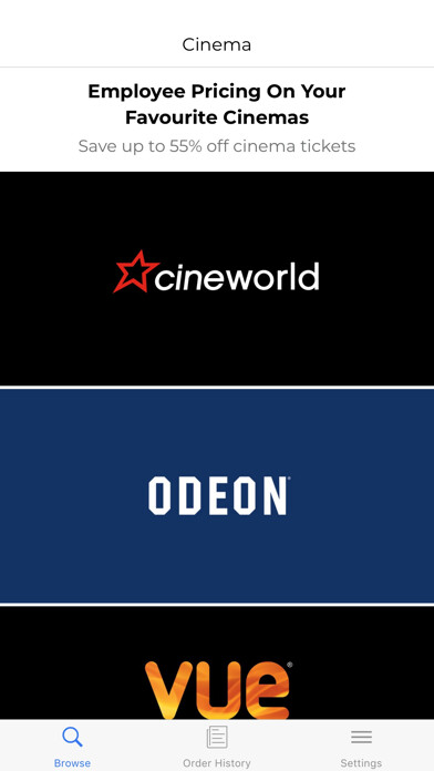 Emulate iPhone app Cinema - Perks at Work using MyAndroid Emulate iPhone app Cinema - Perks at Work using MyAndroid