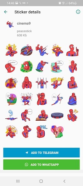 Run android online APK Cinema stickers WASticker from MyAndroid or emulate Cinema stickers WASticker using MyAndroid