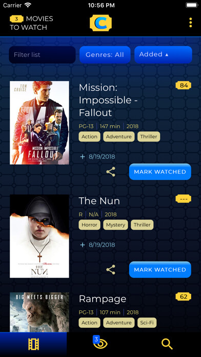 Emulate iPhone app Cinematic: Movie Journal using MyAndroid Emulate iPhone app Cinematic: Movie Journal using MyAndroid
