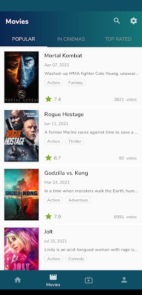 Run android online APK CineStats from MyAndroid or emulate CineStats using MyAndroid