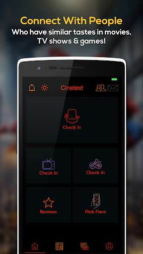 Run android online APK Cinetext: Check-In App for Cinema, TV, and Gaming! from MyAndroid or emulate Cinetext: Check-In App for Cinema, TV, and Gaming! using MyAndroid