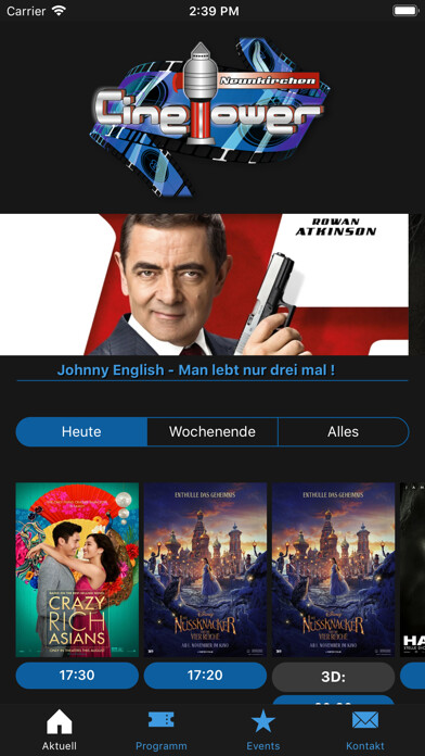 Emulate iPhone app Cinetower Kino Neunkirchen using MyAndroid Emulate iPhone app Cinetower Kino Neunkirchen using MyAndroid