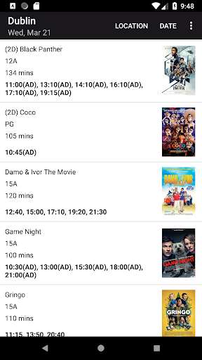 Run android online APK Cineworld Listings from MyAndroid or emulate Cineworld Listings using MyAndroid