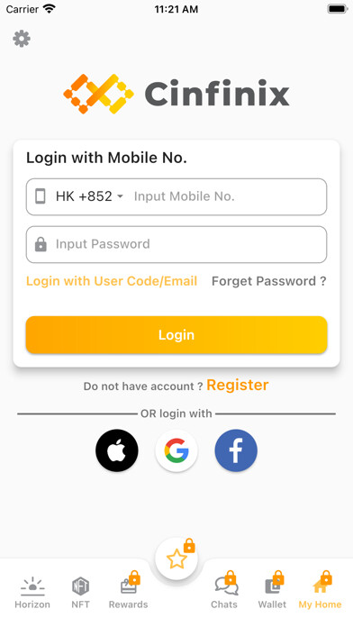 Emulate iPhone app Cinfinix using MyAndroid Emulate iPhone app Cinfinix using MyAndroid