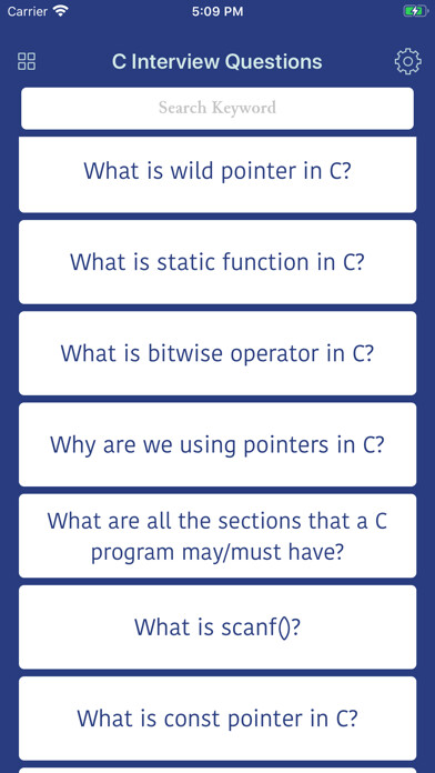 Emulate iPhone app C Interview Questions using MyAndroid Emulate iPhone app C Interview Questions using MyAndroid