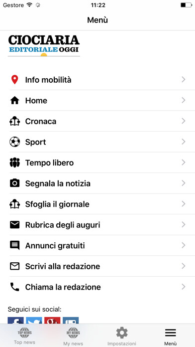 Emulate iPhone app Ciociariaoggi.it using MyAndroid Emulate iPhone app Ciociariaoggi.it using MyAndroid