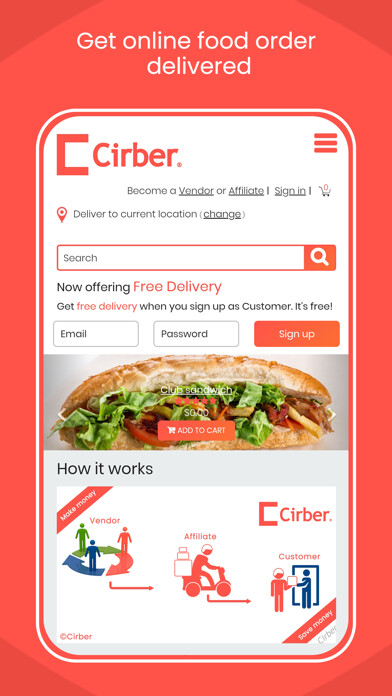 Emulate iPhone app Cirber - Online Food Order using MyAndroid Emulate iPhone app Cirber - Online Food Order using MyAndroid