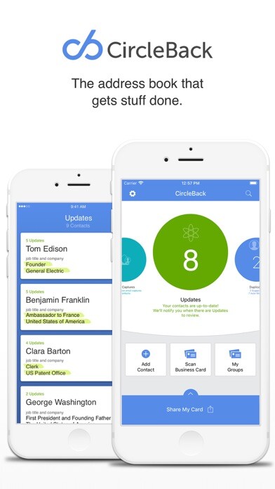 Emulate iPhone app CircleBack - Updated Contacts using MyAndroid Emulate iPhone app CircleBack - Updated Contacts using MyAndroid