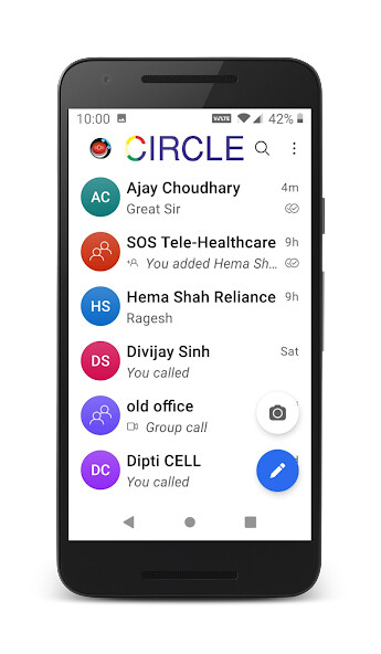Run android online APK Circle Messenger from MyAndroid or emulate Circle Messenger using MyAndroid