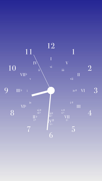 Emulate iPhone app Circle of Fifth Clock using MyAndroid