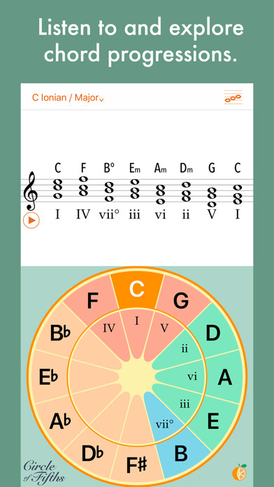 Emulate iPhone app Circle of Fifths, Opus 2 using MyAndroid Emulate iPhone app Circle of Fifths, Opus 2 using MyAndroid