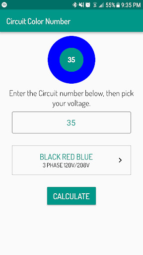 Emulate Android APK Circuit Number Color Emulate Android APK Circuit Number Color