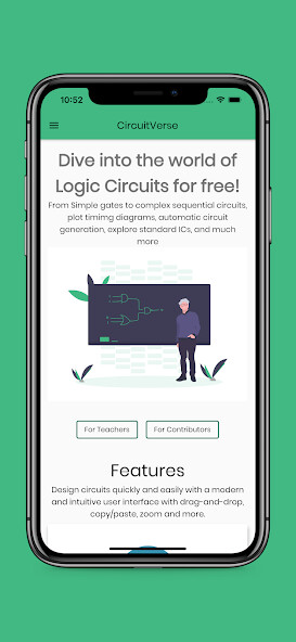 Run android online APK CircuitVerse from MyAndroid or emulate CircuitVerse using MyAndroid
