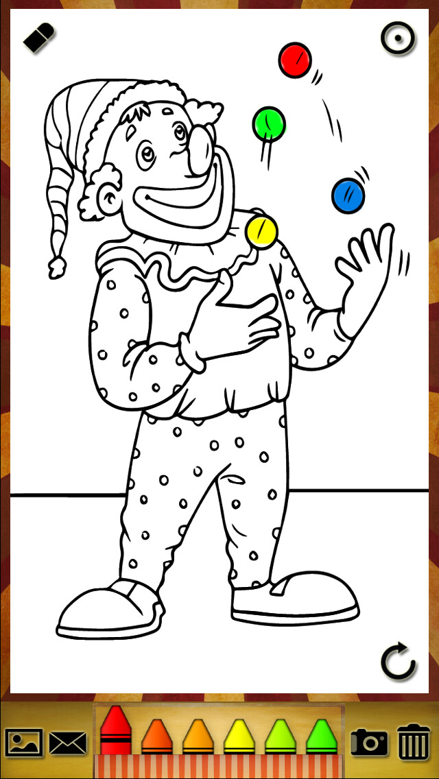 Emulate iPhone app Circus Coloring Book using MyAndroid Emulate iPhone app Circus Coloring Book using MyAndroid