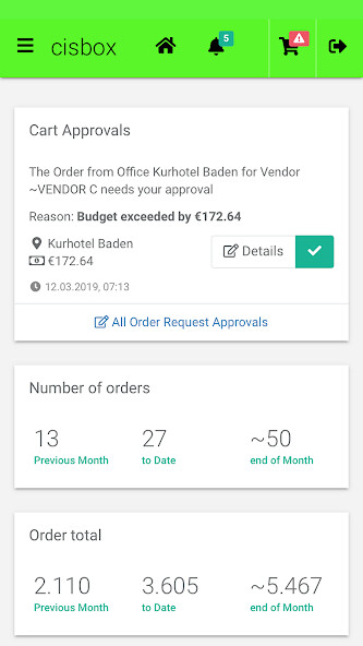 Run android online APK cisbox Order from MyAndroid or emulate cisbox Order using MyAndroid