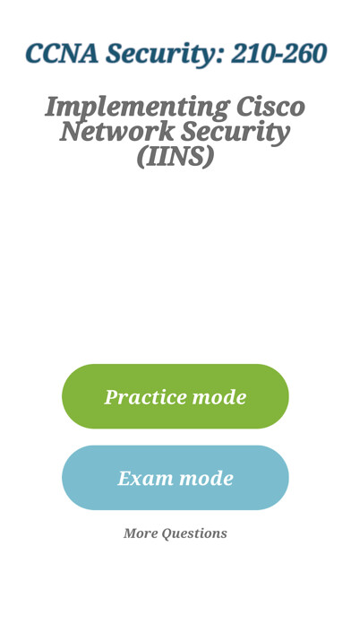 Emulate iPhone app Cisco CCNA 210-260 Exam using MyAndroid Emulate iPhone app Cisco CCNA 210-260 Exam using MyAndroid