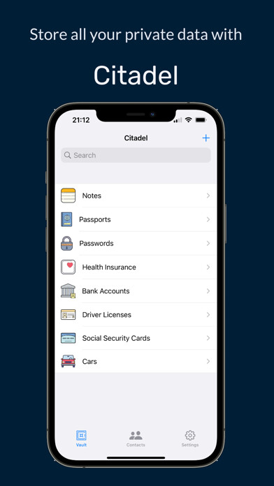 Emulate iPhone app Citadel Password Manager using MyAndroid Emulate iPhone app Citadel Password Manager using MyAndroid