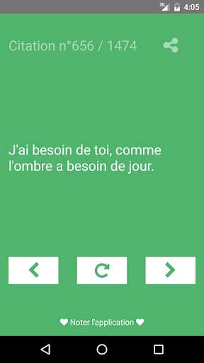Run android online APK Citations Amour - Gratuit from MyAndroid or emulate Citations Amour - Gratuit using MyAndroid