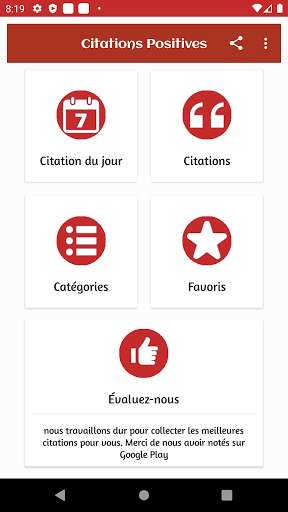 Run android online APK Citations De Motivation Et Inspiration from MyAndroid or emulate Citations De Motivation Et Inspiration using MyAndroid