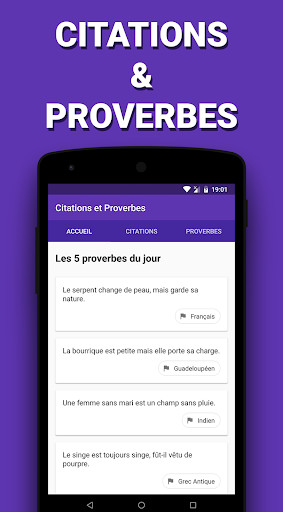 Run android online APK Citations et Proverbes from MyAndroid or emulate Citations et Proverbes using MyAndroid